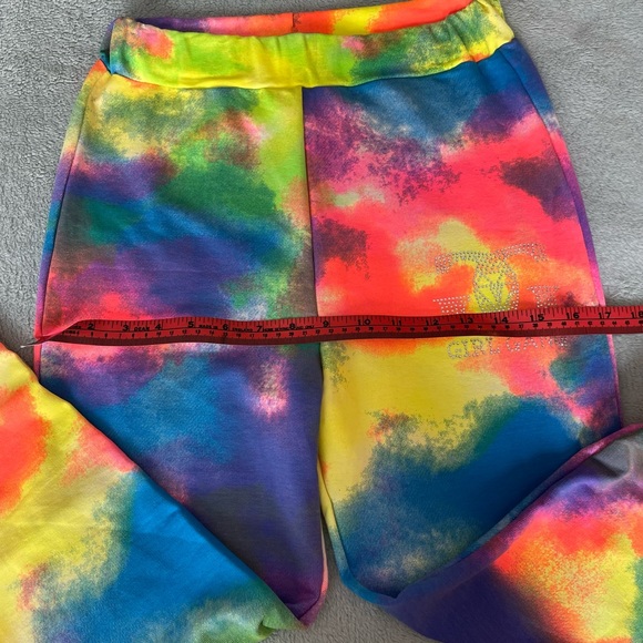 multi coloured leggings . Size M/L polish designer My Vouge NEW - Picture 5 of 7